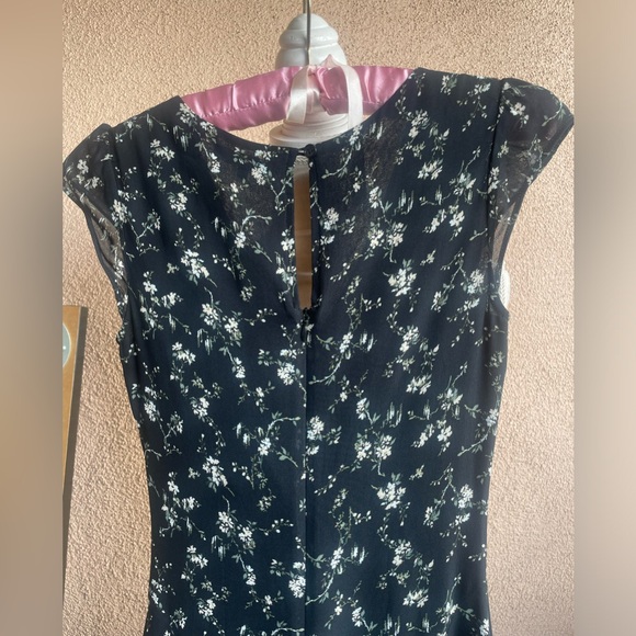 Fall Reformation Black and yellow Floral Maxi Dress - Picture 7 of 8